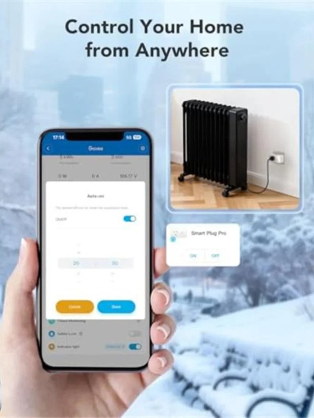 Smart Plug with Energy Monitoring, WiFi Bluetooth Plug Work with Alexa